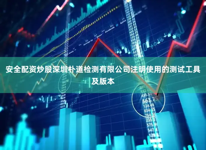 安全配资炒股深圳朴道检测有限公司注明使用的测试工具及版本